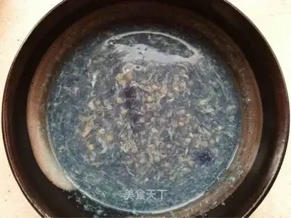 Purple sweet potato millet egg custard