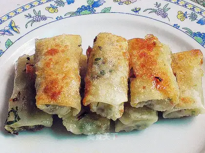 Pan-fried spring rolls