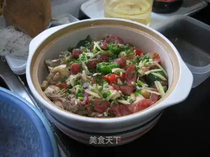 Sausage chicken pot rice