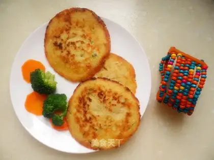 Soy milk residue egg cake