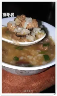 Spicy duck porridge