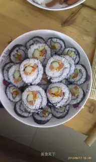 Homemade sushi