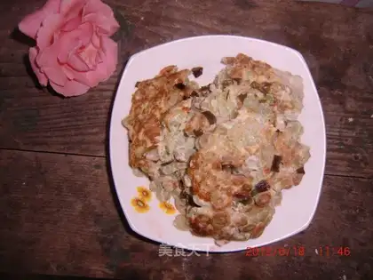 lentil egg cake