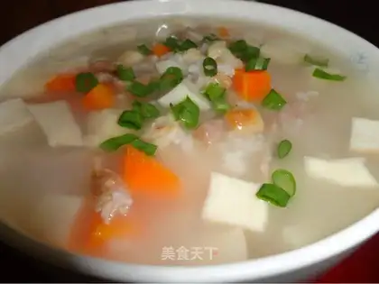 Mushroom scallop porridge