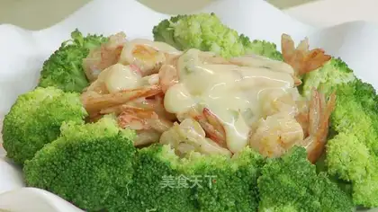 Baked shrimp with cheese