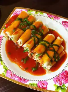 Bean skin sausage roll