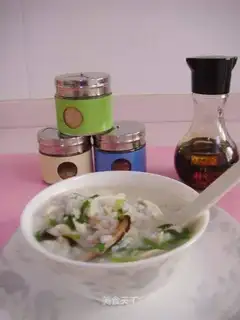 Mushroom chicken breast porridge