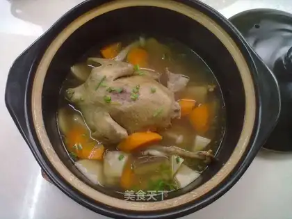 Refreshing squab soup