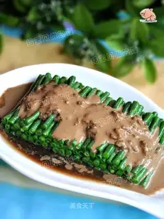 Sesame sauce beans
