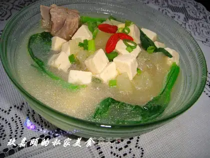 Winter melon pork ribs soup