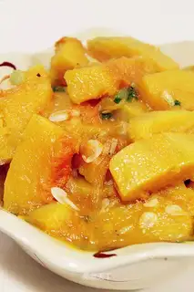 stir-fried shrimps with pumpkin