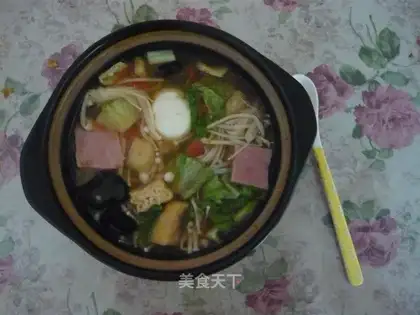 casserole with soy sauce
