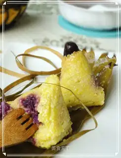 Purple sweet potato and yellow rice rice dumplings