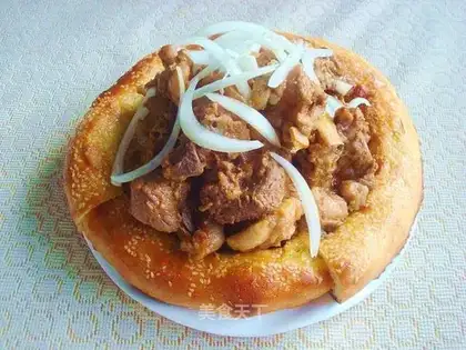 Naan wrapped pork