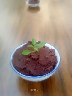 Homemade red bean paste