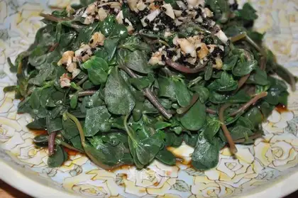 purslane garlic paste