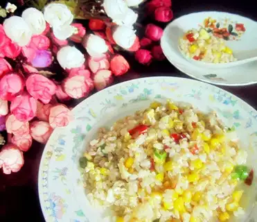 Sweet corn fried rice