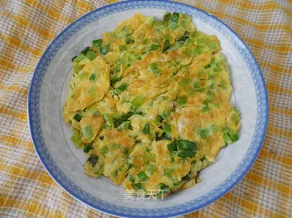 Balsam pear egg cake