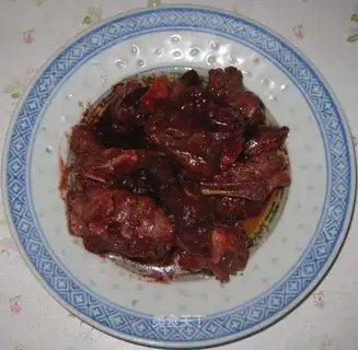 Grilled pork ribs with fermented bean curd sauce