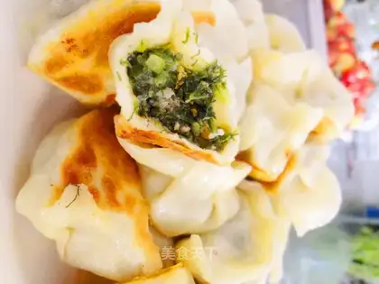 fried dumplings with fennel and beef