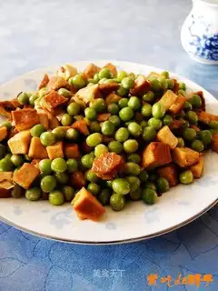 stir-fried dried bean curd with green beans