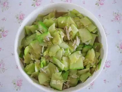 stir-fried shrimp skin with zucchini