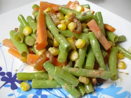 Corn shrimp mixed with cowpea