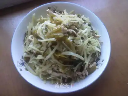 Sauerkraut shredded potatoes