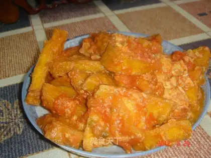Tomato stuffed tofu