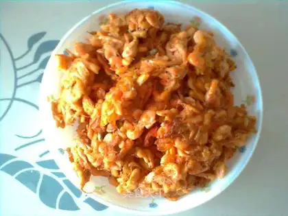 Dry fried river shrimp