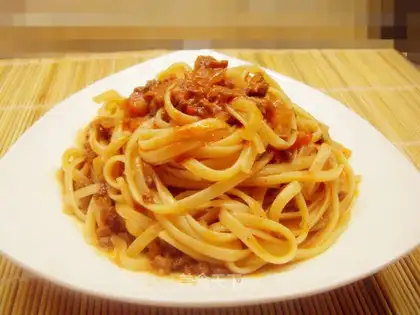 Black Pepper Beef Italian Sauce Noodles