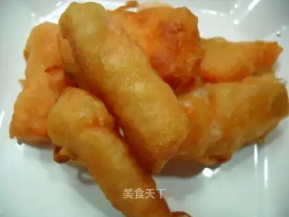 Fried salmon