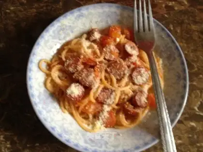 Cheese juice, pepperoni