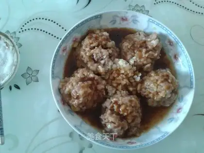 Steam meatballs
