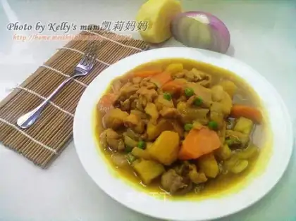 Curry potato chicken