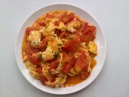 Tomato fried eggs