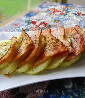 Baking bacon potatoes