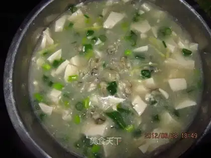 Sea turtle tofu soup