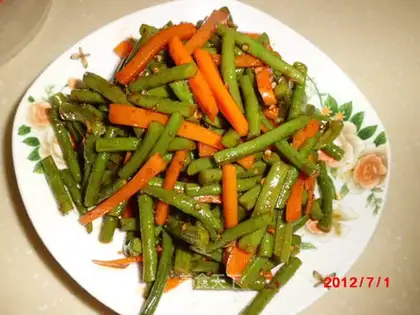 Cream oil and beans