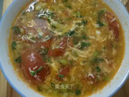 Potato egg soup
