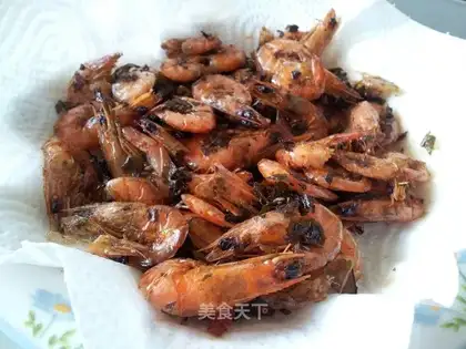 Tasty tea shrimp