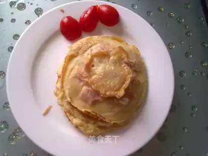 Egg hamcake