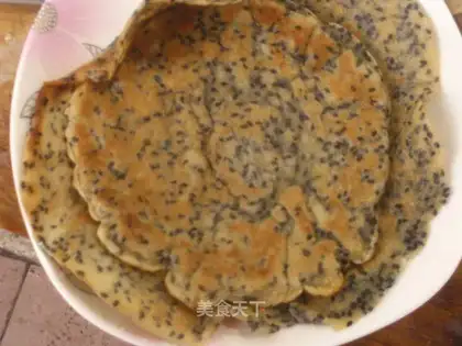 Egg sesame cake