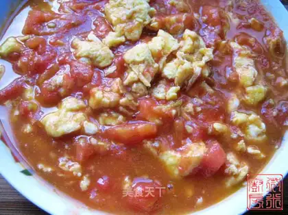 Tomato fried eggs