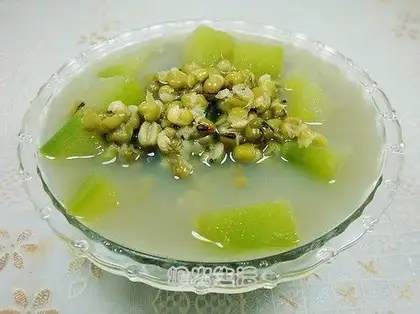 Green bean melon health soup