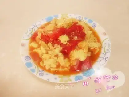 Tomato fried eggs