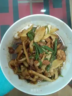 Cream pepper fried meat