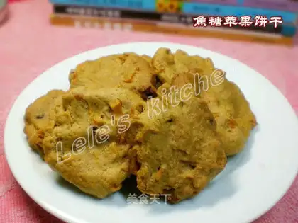Caramel apple cookies