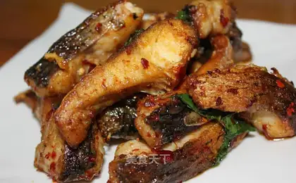 Red-burned fish