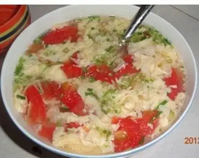 Potato egg soup